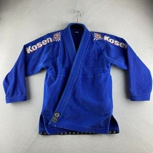 Kids BJJ Gi Size Y1 Kosen Blue Youth Jacket San Diego Jiu-Jitsu Performance Wear